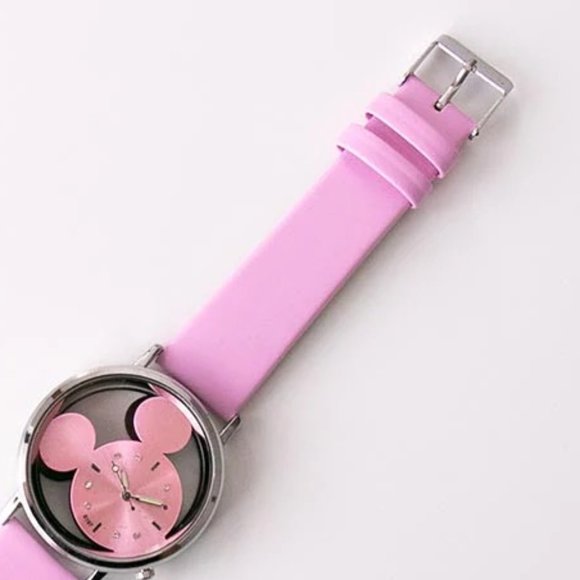 Pink Mouse Ears Hollow Watch NWT - Picture 7 of 7
